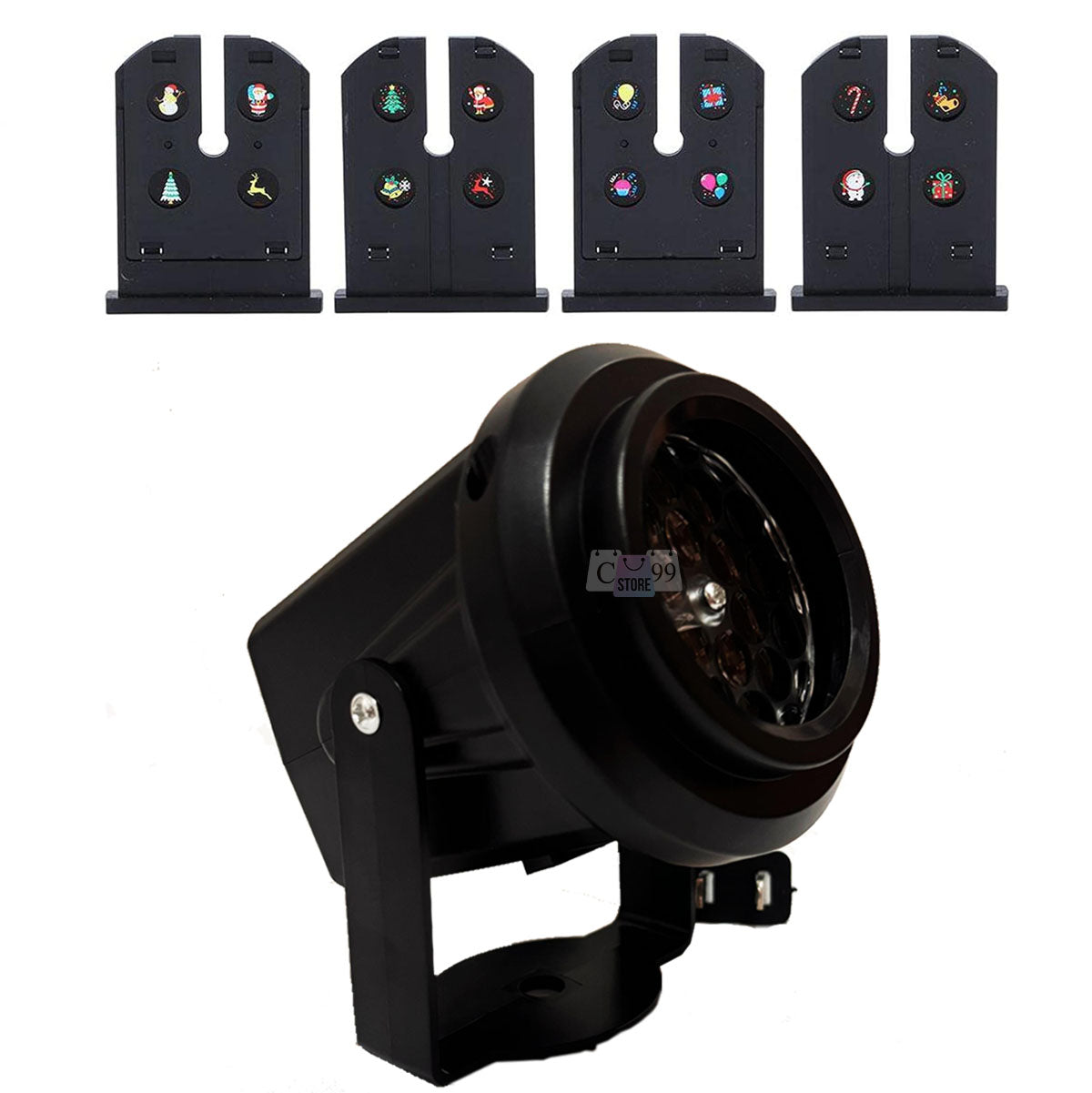 Proyector Figuras Navideñas 4 Tarjetas