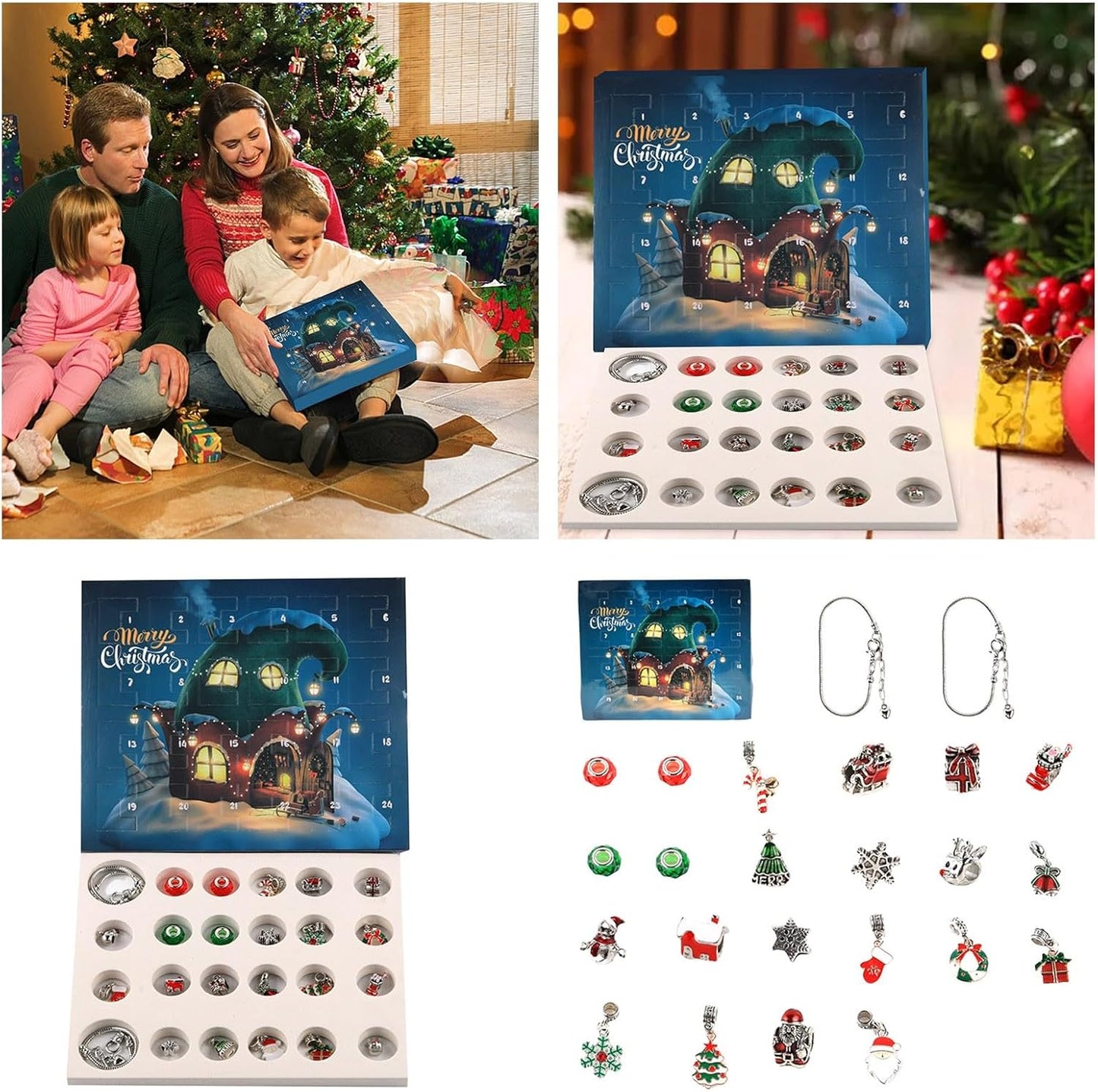 Pulseras Navideñas - Calendario de Adviento