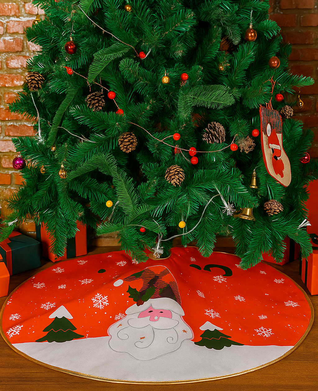 Pie De Arbol Grande Navidad Decoracion