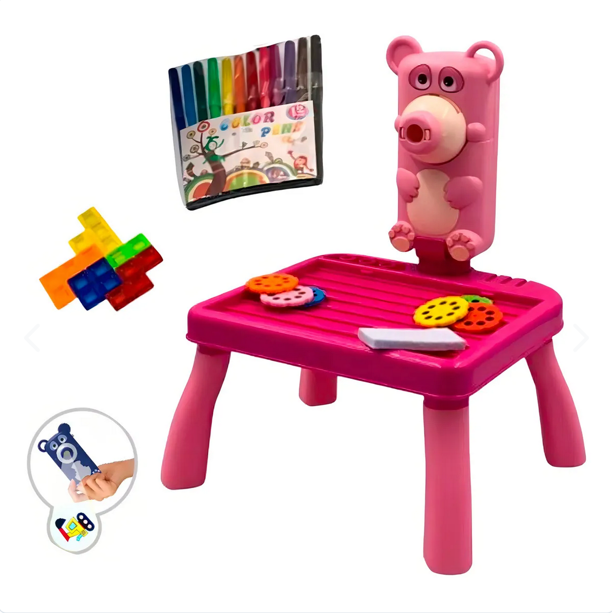 Mesa proyectora con tetrix